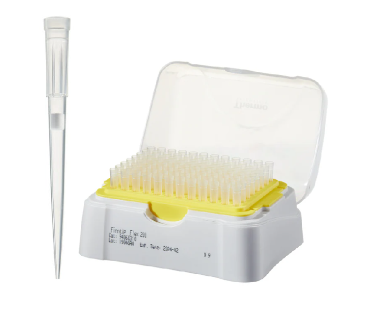 Końcówki_do_pipet_Finntip™Flex_Filter_200(1-200_µl)_-_Sterylne_pudełko_argenta