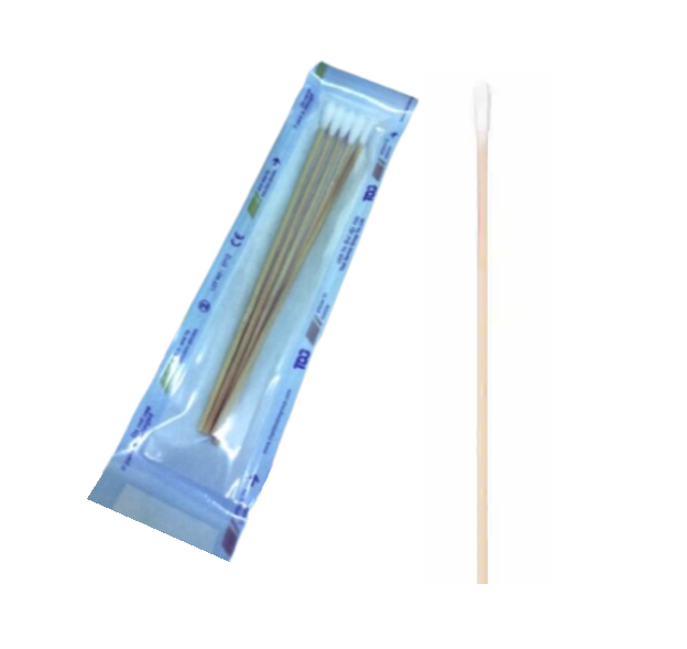 Biolab Wymazówka bez podłoża (sucha) drewniana sterylna