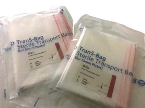 BD Difco™ TranS Bag sterylne woreczki transportowe na płytki 55mm 100szt.