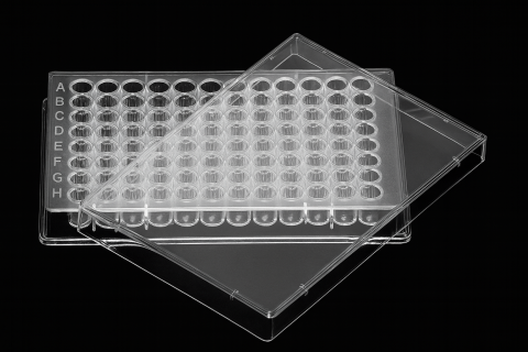 Zestaw Płytka titracyjna dno zaokrąglone U 96 studzienek + Pokrywka Sterylna