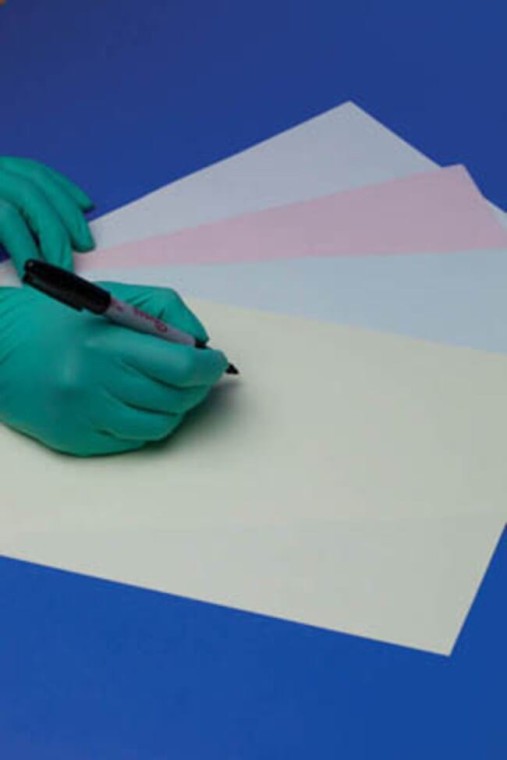 Nitritex™ BioClean ISO Leaf™ Sterylne arkusze papieru białe Cleanroom