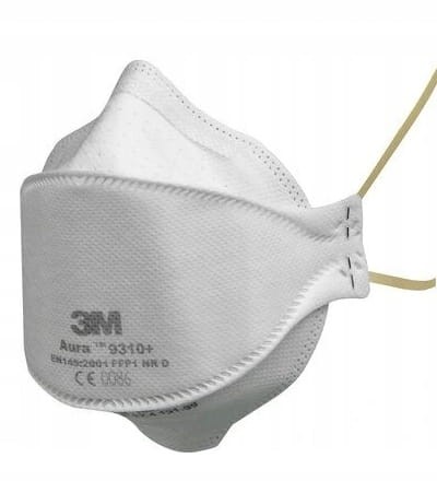 Półmaska filtrująca FFP1 3M™ 9310+, bez zaworu wydechowego, op=20szt
