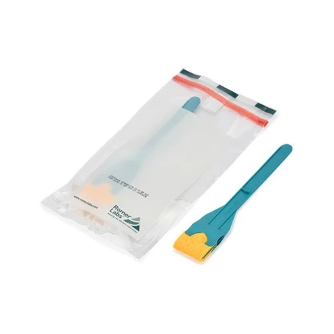 Gąbka z odłączanym uchwytem, nasączona 10 ml neutralizatora, w worku obrotowym twirl-tie bag™ 100 szt.