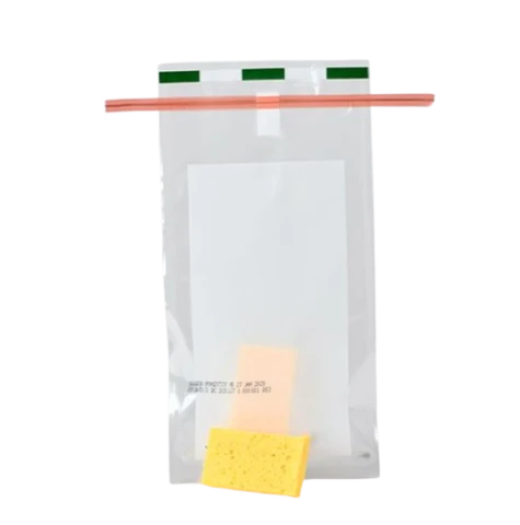 Gąbka nasączona 10 ml buforu neutralizującego, w worku obrotowym twirl-tie bag™ 200szt.