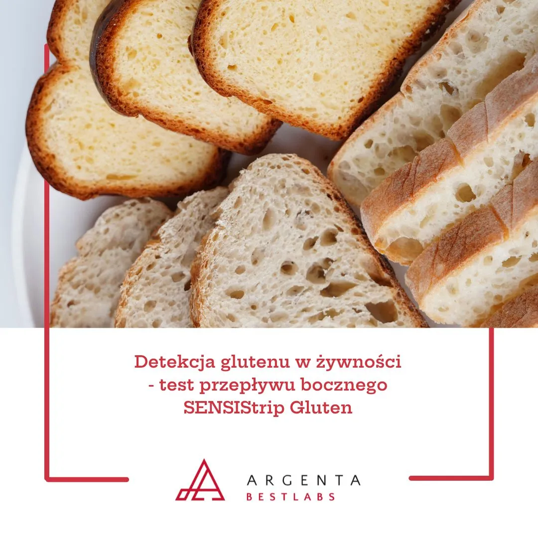 Detekcja glutenu w żywności - test przepływu bocznego SENSIStrip Gluten