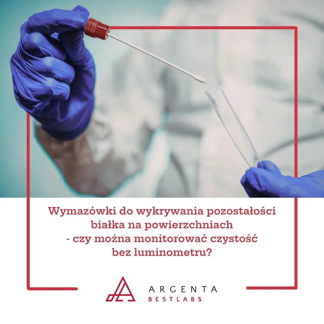 Wymazówki do wykrywania pozostałości białka na powierzchniach - czy można monitorować czystość bez luminometru?