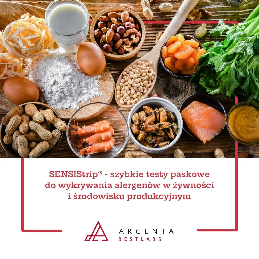 SENSIStrip® - szybkie testy paskowe do wykrywania alergenów w żywności i środowisku produkcyjnym